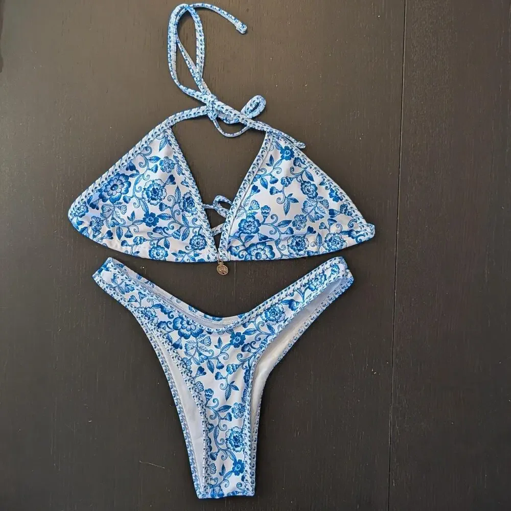 Soft Girl Bikini Bundle XS Coquette Floral Summer Swimwear
